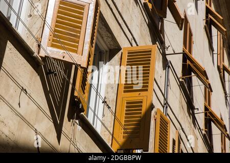 Maisons de Cinque Terre, Italie Banque D'Images