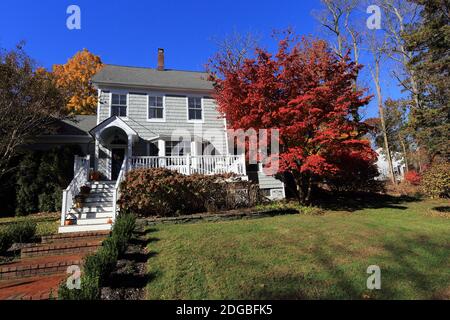Maison privée Setauket long Island New York Banque D'Images