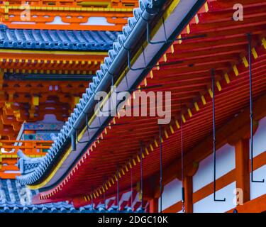 Temple Kiyomizudera, Kyoto, Japon Banque D'Images