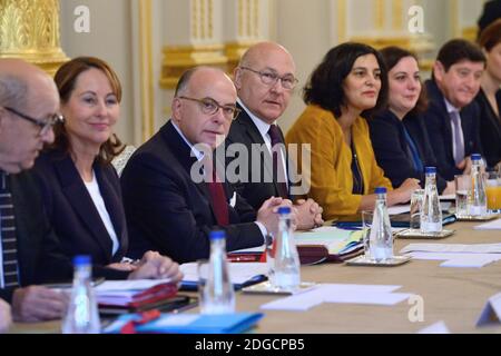 Dernière réunion hebdomadaire du cabinet du président français François Hollande à l'Elysée Palace à Paris, France, le 10 mai 2017. Photo d'Aurore Marechal/ABACAPRESS.COM Banque D'Images