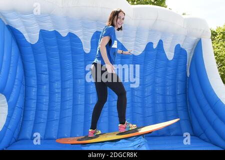 Nathalie Pechalat fréquente 3000 enfants pour Paris 2024 au Stade de France le 10 mai 2017 à Paris, France. Photo de Laurent Zabulon/ABACAPRESS.COM Banque D'Images