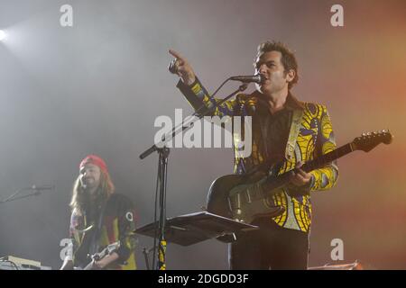 Le chanteur/compositeur Matthieu Chedid, -M- se produit lors de la 70e édition annuelle du Festival de Cannes le 21 mai 2017 à Cannes, France. Photo de David Boyer/ABACAPRESS.COM Banque D'Images