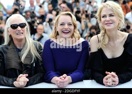 Jane Campion, Elisabeth Moss et Nicole Kidman assistent au Top of the Lake: China Girl Photocall dans le cadre du 70e Festival de Cannes, France, le 23 mai 2017. Photo d'Aurore Marechal/ABACAPRESS.COM Banque D'Images