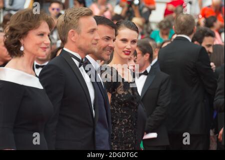 Myriam Boyer, Marine Vacth, le réalisateur François Ozon, Jeremie Renier et Jacqueline Bisset arrivent sur le tapis rouge de la projection « Amant Double (l'Amant Double) » qui s'est déroulée au Palais des Festivals à Cannes, en France, le 26 mai 2017 dans le cadre du 70e Festival de Cannes. Photo de Nicolas Genin/ABACAPRESS.COM Banque D'Images