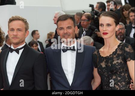 Marine Vacth, le réalisateur François Ozon et Jeremie Renier arrivent sur le tapis rouge de la projection de 'Amant Double (l'Amant Double)' au Palais des Festivals de Cannes, le 26 mai 2017 dans le cadre du 70e Festival de Cannes. Photo de Nicolas Genin/ABACAPRESS.COM Banque D'Images