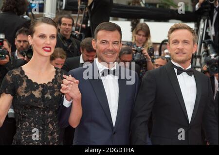 Marine Vacth, le réalisateur François Ozon et Jeremie Renier arrivent sur le tapis rouge de la projection de 'Amant Double (l'Amant Double)' au Palais des Festivals de Cannes, le 26 mai 2017 dans le cadre du 70e Festival de Cannes. Photo de Nicolas Genin/ABACAPRESS.COM Banque D'Images