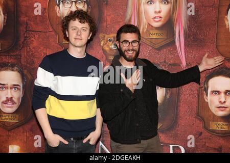 Norman Thavaud et Cyprien lors de la première du Manoir au Grand Rex, a Paris, France, le 09 juin 2017. Photo de Jerome Domine/ABACAPRESS.COM Banque D'Images