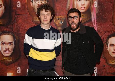 Norman Thavaud et Cyprien lors de la première du Manoir au Grand Rex, a Paris, France, le 09 juin 2017. Photo de Jerome Domine/ABACAPRESS.COM Banque D'Images