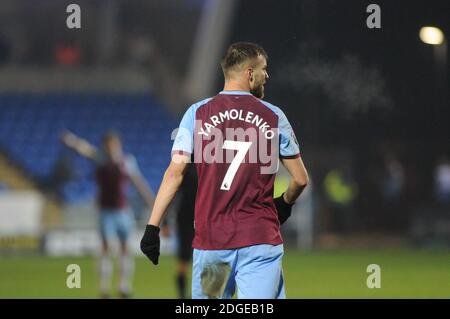 Peterborough, Royaume-Uni. 8 décembre 2020. West Hams Andriy Yarmolenko lors du match de Trophée de l'EFL entre Peterborough et West Ham United sur London Road, Peterborough, le mardi 8 décembre 2020. (Credit: Ben Pooley | MI News) Credit: MI News & Sport /Alay Live News Banque D'Images
