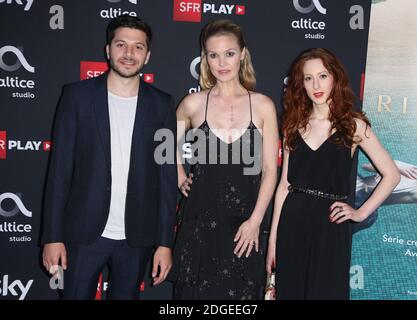 Dimitri Leonidas, Julia Stiles et Roxane Duran assisteront à la première Riviera-la Serie au Cinéma Elysées Biarritz à Paris, France, le 14 juin 2017. Photo de Jerome Domine/ABACAPRESS.COM Banque D'Images