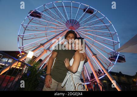 Exclusive - Rayane Bensetti et sa compagnie Denitsa Ikonomova tours du IBIZA GRAND TOUR, sur le Parvis de la Villette a Paris, France, le 20 juin 2017. Photo de Jerome Domine/ABACAPRESS.COM Banque D'Images
