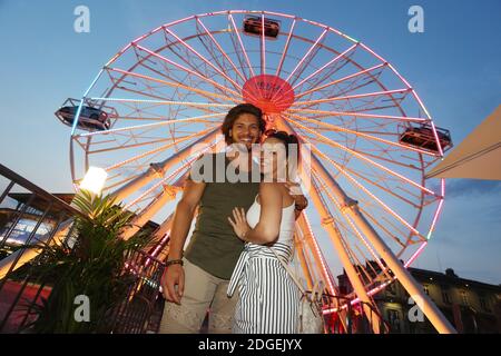 Exclusive - Rayane Bensetti et sa compagnie Denitsa Ikonomova tours du IBIZA GRAND TOUR, sur le Parvis de la Villette a Paris, France, le 20 juin 2017. Photo de Jerome Domine/ABACAPRESS.COM Banque D'Images