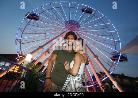 Exclusive - Rayane Bensetti et sa compagnie Denitsa Ikonomova tours du IBIZA GRAND TOUR, sur le Parvis de la Villette a Paris, France, le 20 juin 2017. Photo de Jerome Domine/ABACAPRESS.COM Banque D'Images