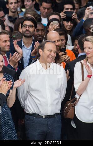 Fondateur du fournisseur français d'Internet haut débit Iliad, Xavier Niel lors de l'inauguration du plus grand incubateur de start-up au monde Station F le 29 juin 2017 à Paris. PHOTO ELIOT BLONDT/ABACAPRESS.COM Banque D'Images