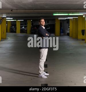 Jean-Christophe Yanne pose pour des photos à Genève, Suisse, le 17 mai 2017. Photo de Loona/ABACAPRESS.COM Banque D'Images