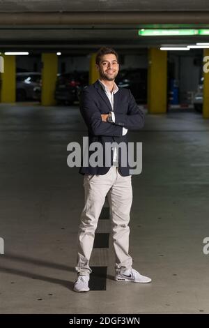 Jean-Christophe Yanne pose pour des photos à Genève, Suisse, le 17 mai 2017. Photo de Loona/ABACAPRESS.COM Banque D'Images