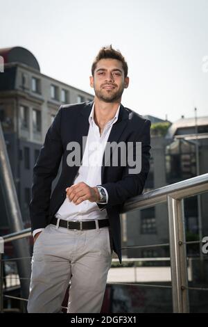 Jean-Christophe Yanne pose pour des photos à Genève, Suisse, le 17 mai 2017. Photo de Loona/ABACAPRESS.COM Banque D'Images