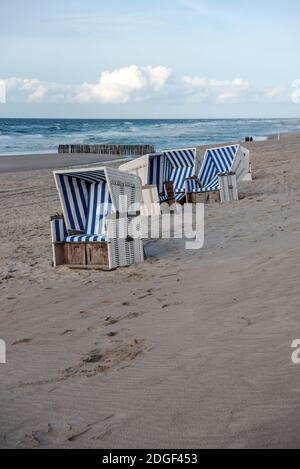 Chaises de plage Banque D'Images