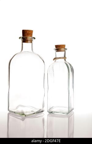 Bouteilles en verre Banque D'Images
