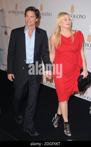 Rob Lowe et Sheryl Berkoff arrivent au de Grisogono Party, Eden Rock, Antibes. Partie du 64ème Festival de Cannes Banque D'Images