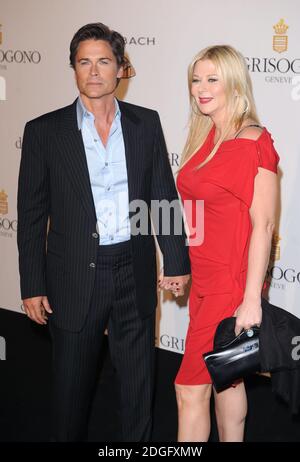 Rob Lowe et Sheryl Berkoff arrivent au de Grisogono Party, Eden Rock, Antibes. Partie du 64ème Festival de Cannes Banque D'Images