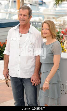 Mel Gibson et Jodie Foster au photocall pour le Beaver, le Palais de Festival. Partie du 64ème Festival de Cannes Banque D'Images