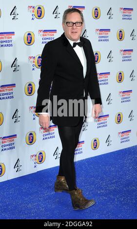 Vic Reeves arrivant aux British Comedy Awards 2011, Fountain Studios, Wembley, Londres. Banque D'Images