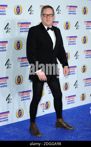 Vic Reeves arrivant aux British Comedy Awards 2011, Fountain Studios, Wembley, Londres. Banque D'Images