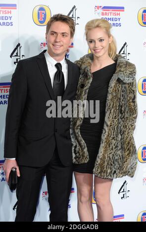 Joe Thomas et Hannah Tointon arrivent aux British Comedy Awards 2011, Fountain Studios, Wembley, Londres. Banque D'Images