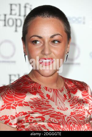 Jaime Winstone arrive à la première britannique d'Elfie Hopkins, vue Cinema, Leicester Square. Banque D'Images