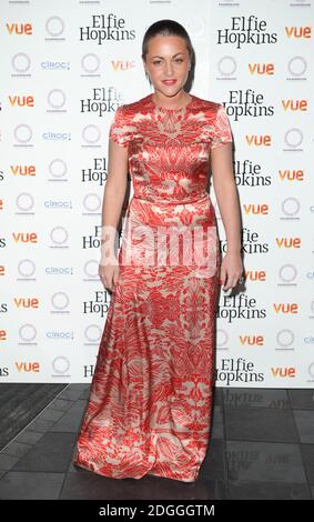 Jaime Winstone arrive à la première britannique d'Elfie Hopkins, vue Cinema, Leicester Square. Banque D'Images