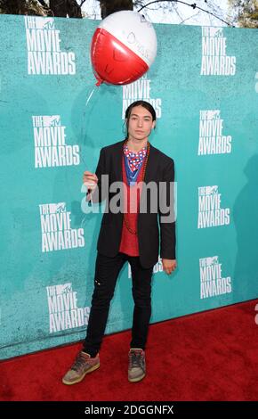 Ezra Miller arrive aux MTV film Awards 2012, Universal City, Los Angeles. Banque D'Images