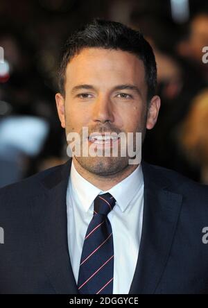 Ben Affleck arrive au 56e BFI London film Festival Gala projection d'Argo, Odeon Cinema, Leicester Square, Londres. Banque D'Images