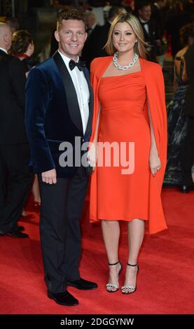 Holly Valance et Nick Candy arrivent à la première mondiale de Skyfall au Royal Albert Hall, Kensington Gore, Londres. Banque D'Images