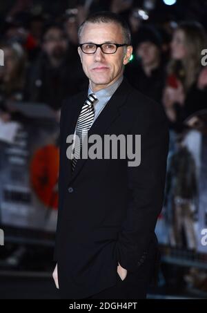 Christoph Waltz arrive à la première britannique Django Unchained, Empire Cinema, Leicester Square, Londres. Banque D'Images