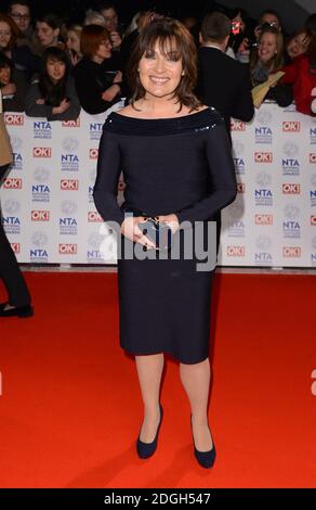 Lorraine Kelly arrive aux National Television Awards 2013, à l'O2 Arena, Greenwich, Londres. Banque D'Images