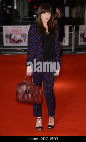 Alexandra Roach arrivant à la I Donnez-lui un an de première européenne, vue Cinema, Leicester Square, Londres. Banque D'Images