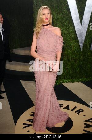 Rosie Huntington Whiteley arrivée à la Vanity Fair Oscars Viewing et After Party 2013 au Sunset Plaza Hotel à West Hollywood. Banque D'Images