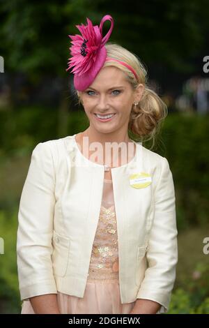 Carla Germaine, épouse de Jeremy Kyle arrivant au Royal Ascot 2013, Hippodrome d'Ascot. Banque D'Images