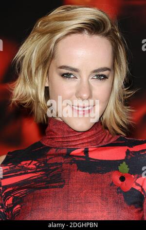 Jena Malone assiste à une séance photo pour les Jeux de la faim: Attraper le feu à Londres. Banque D'Images