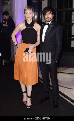 Hattie Morahan et Blake Ritson arrivent au Evening Standard Theatre Awards 2013, The Savoy Hotel, Londres. Banque D'Images