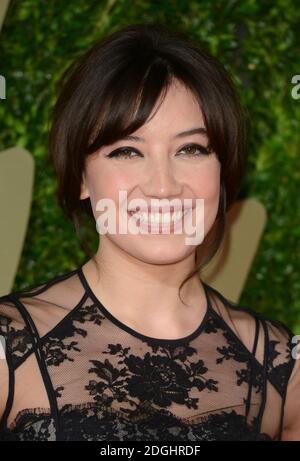 Daisy Lowe arrive aux British Fashion Awards 2013, au Coliseum Theatre, Londres. Banque D'Images