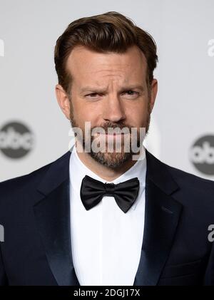 Jason Sudeikis dans la salle de presse des 86e Academy Awards qui se tiennent au Dolby Theatre à Hollywood, Los Angeles, CA, USA, le 2 mars 2014. Banque D'Images