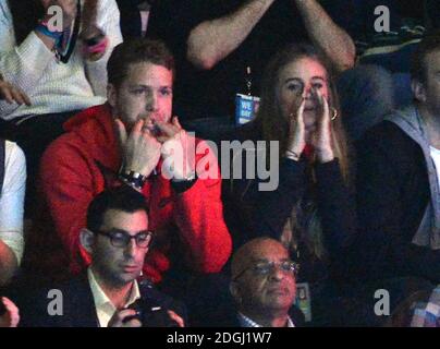 Sam Branson et Cressida Bonas at WE Day, Wembley Arena, Londres. Banque D'Images