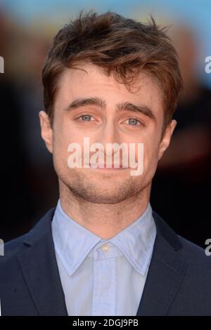 Daniel Radcliffe arrive à la première britannique de What If, Odeon West End Cinema, Leicester Square, Londres. Banque D'Images