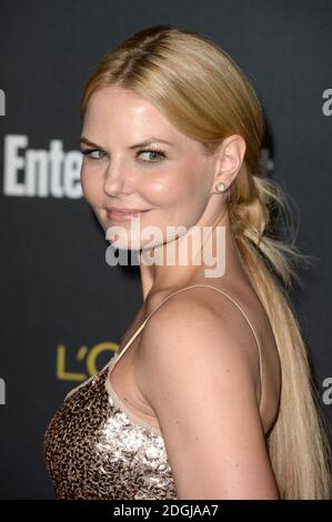 Jennifer Morrison participe à la soirée pré-Emmy du Entertainment Weekly 2014 à Fig & Olive, West Hollywood, Californie. Banque D'Images