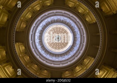 Vue aérienne de la ville d'Austin, Texas, le long de l' Fleuve Colorado Banque D'Images