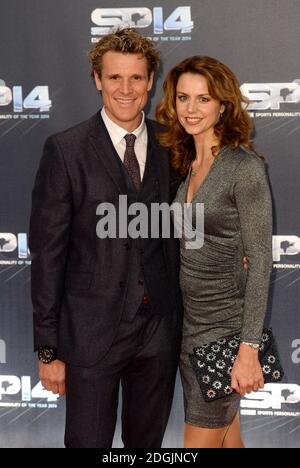 James Cracknell et Beverley Turner arrivent pour les prix de personnalité sportive de l'année 2014 à SSE Hydro, Glasgow. Banque D'Images