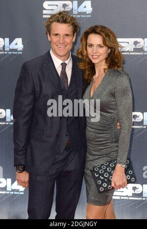 James Cracknell et Beverley Turner arrivent pour les prix de personnalité sportive de l'année 2014 à SSE Hydro, Glasgow. Banque D'Images