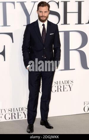 Jamie Dornan assiste à la première du film britannique Fifty Shades of Grey, qui s'est tenue au cinéma Odeon de Leicester Square, Londres Banque D'Images